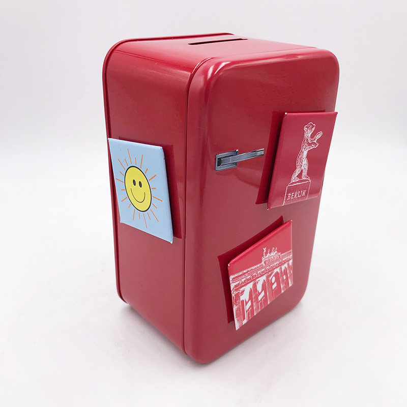 MAGNET-STORIES Retro refrigerator money box