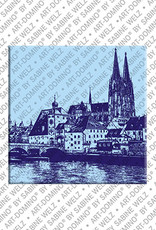 ART-DOMINO® BY SABINE WELZ Regensburg – Blick über die Donau