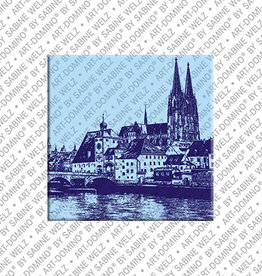 ART-DOMINO® BY SABINE WELZ Magnet - Regensburg - 01