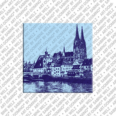 ART-DOMINO® BY SABINE WELZ Regensburg – Blick über die Donau