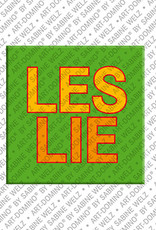 MAGNET-STORIES LESLIE - Magnet mit dem Vornamen LESLIE