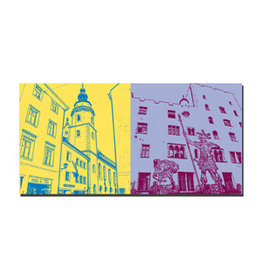 ART-DOMINO® BY SABINE WELZ Leinwandbild - Regensburg - 7505