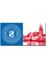 MAGNET-STORIES Regensburg - Bodendeckel Bayern + Blick über die Donau