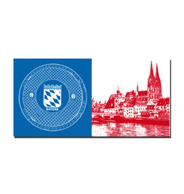 ART-DOMINO® BY SABINE WELZ Leinwandbild - Regensburg - 7506