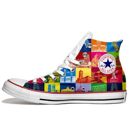 ART-DOMINO® BY SABINE WELZ Chucks - Avec des motifs de Berlin