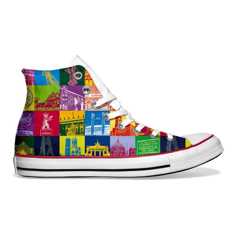 ART-DOMINO® BY SABINE WELZ Chucks avec des motifs de Berlin