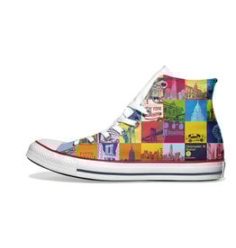 MAGNET-STORIES Chucks - USA - Mit New York-Motiven