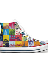 ART-DOMINO® BY SABINE WELZ Chucks avec des motifs de New York