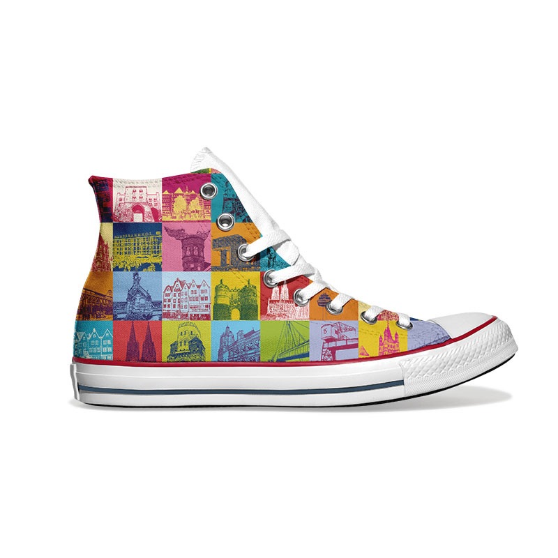 ART-DOMINO® BY SABINE WELZ Chucks with Köln - motifs