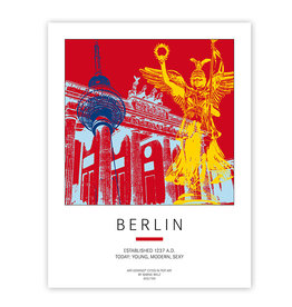 ART-DOMINO® BY SABINE WELZ Poster - Berlin