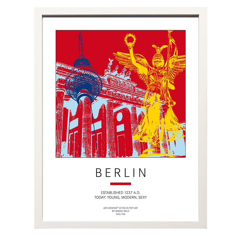 ART-DOMINO® BY SABINE WELZ Poster - Germany - Berlin