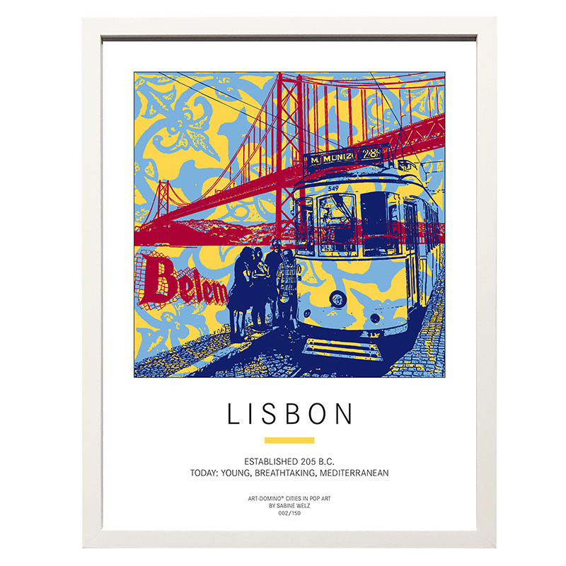 ART-DOMINO® BY SABINE WELZ Poster - Lisbon