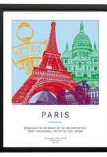 ART-DOMINO® BY SABINE WELZ Poster - Paris
