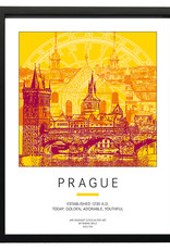 ART-DOMINO® BY SABINE WELZ Plakat - Prag