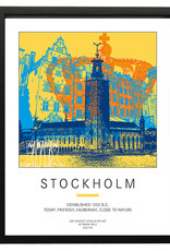 ART-DOMINO® BY SABINE WELZ Poster - Stockholm