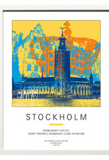 ART-DOMINO® BY SABINE WELZ Poster - Stockholm