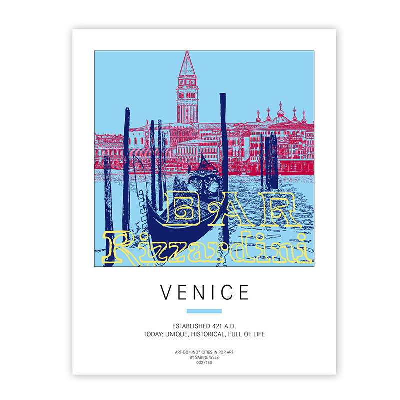 ART-DOMINO® BY SABINE WELZ Plakat - Venedig