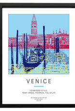 ART-DOMINO® BY SABINE WELZ Plakat - Venedig