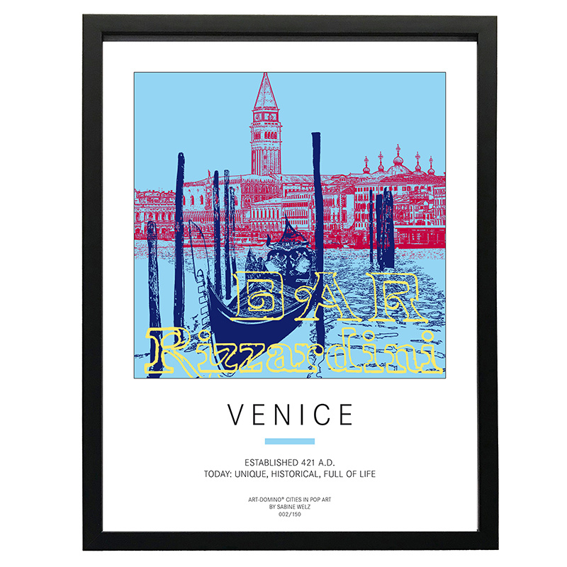 ART-DOMINO® BY SABINE WELZ Plakat - Venedig