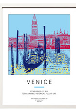 ART-DOMINO® BY SABINE WELZ Plakat - Venedig