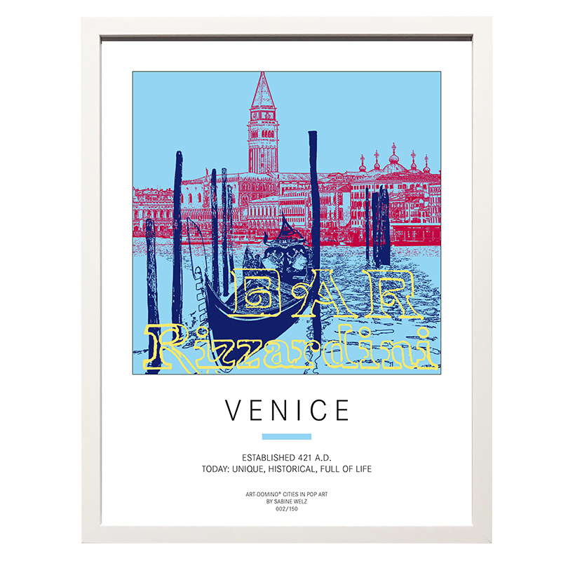 ART-DOMINO® BY SABINE WELZ Affiche - Venise