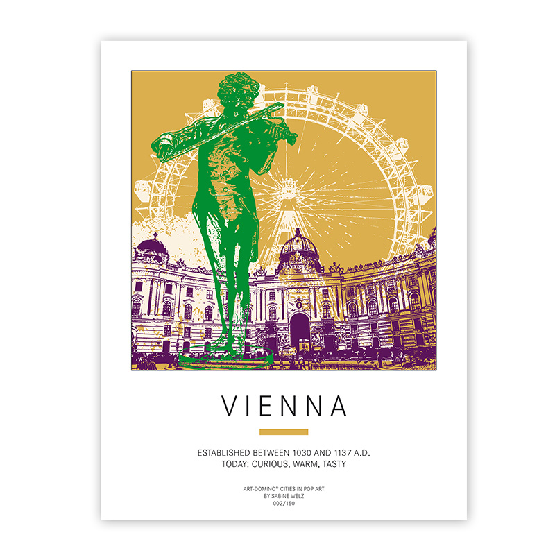 ART-DOMINO® BY SABINE WELZ Poster - Vienna