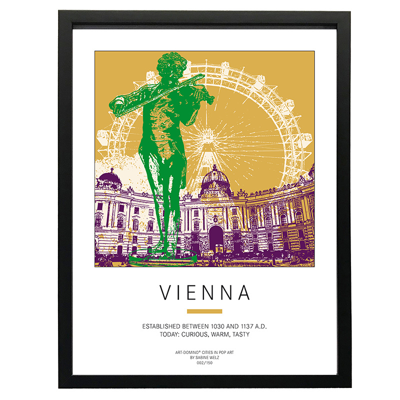 ART-DOMINO® BY SABINE WELZ Poster - Vienna