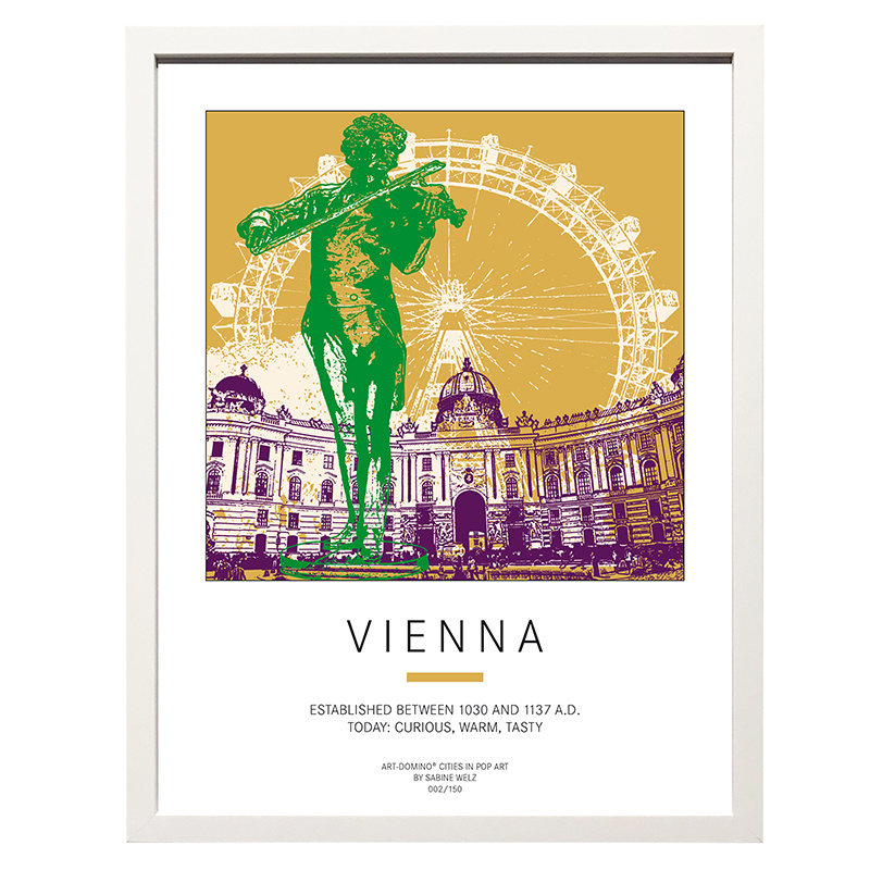 ART-DOMINO® BY SABINE WELZ Poster - Vienna