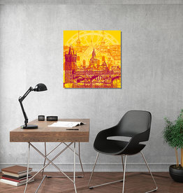 MAGNET-STORIES Art sur toile - République tchèque - City-Collage-Prague