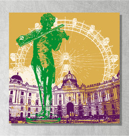 MAGNET-STORIES Leinwandbild - Österreich - Stadt-Collage-Wien