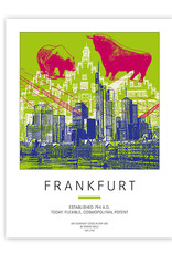 ART-DOMINO® BY SABINE WELZ Plakat - Frankfurt