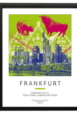 ART-DOMINO® BY SABINE WELZ Poster - Frankfurt