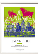 ART-DOMINO® BY SABINE WELZ Poster - Frankfurt