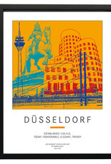 ART-DOMINO® BY SABINE WELZ Plakat - Düsseldorf