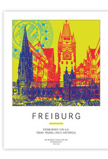 ART-DOMINO® BY SABINE WELZ Plakat - Deutschland - Freiburg