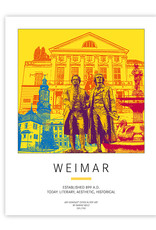 ART-DOMINO® BY SABINE WELZ Affiche - Weimar