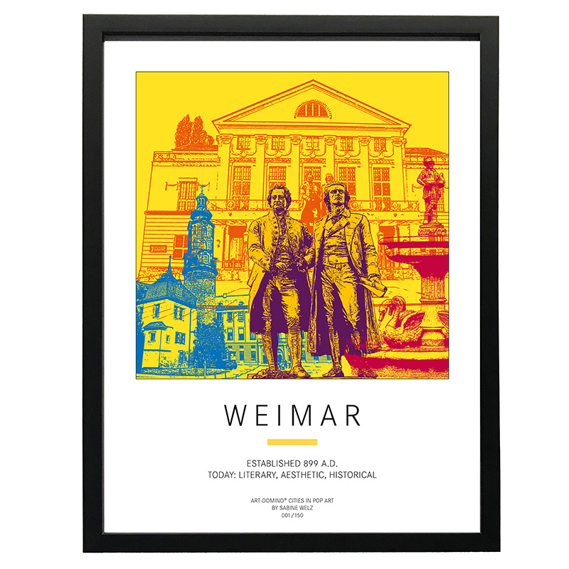 ART-DOMINO® BY SABINE WELZ Affiche - Allemagne - Weimar