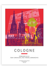 ART-DOMINO® BY SABINE WELZ Poster - Germany - Cologne