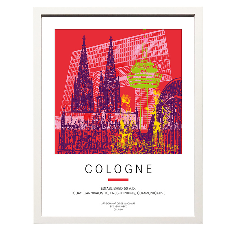 ART-DOMINO® BY SABINE WELZ Poster - Cologne