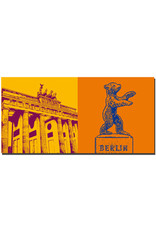 ART-DOMINO® BY SABINE WELZ Berlin - Brandenburg Gate + Bear of Berlin