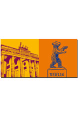 ART-DOMINO® BY SABINE WELZ Berlin - Brandenburger Tor + Berliner Bär Dreilinden