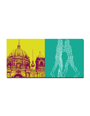 ART-DOMINO® BY SABINE WELZ Berlin - Berlin Cathedral + Molecul Men