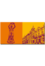 ART-DOMINO® BY SABINE WELZ Luxembourg - Femme d'Or + Palais Ducal et Chambre des Députés