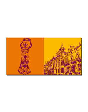 MAGNET-STORIES Luxemburg - Goldene Frau + Herzögliches Palais und Abgeordnetenkammer