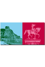 MAGNET-STORIES Luxembourg - Bock rock with casemates + equestrian statue of Wilhelm II of Orange-Nassau