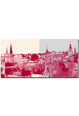 MAGNET-STORIES Luxemburg - Skyline links + Skyline rechts