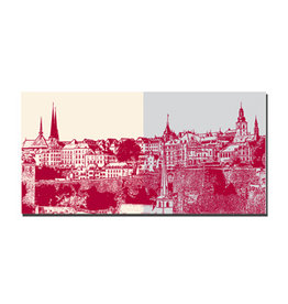ART-DOMINO® BY SABINE WELZ Leinwandbild - Luxemburg - 091-06