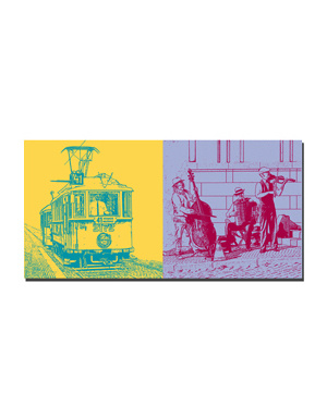MAGNET-STORIES Prague - Tram + Musiciens de jazz