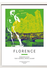 ART-DOMINO® BY SABINE WELZ Affiche - Florence