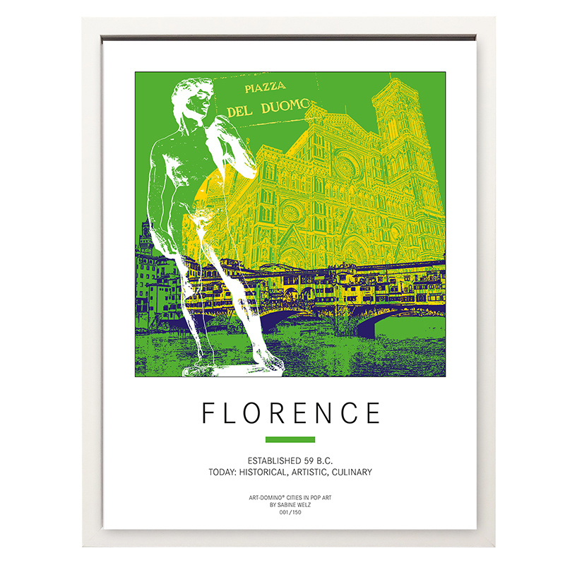 ART-DOMINO® BY SABINE WELZ Affiche - Florence